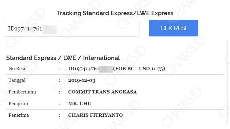 Standard Express Lwe Tracking Shopee